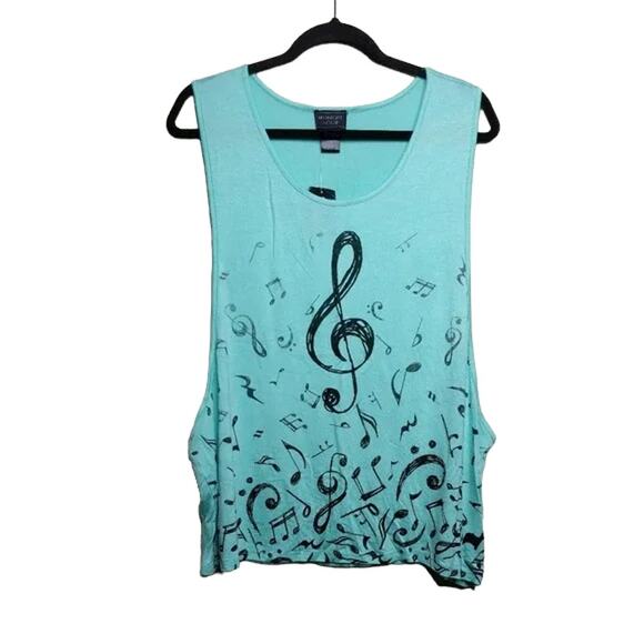 Hot Topic Music Drop Arm Girls Tank - Size L - NWT - Picture 1 of 8